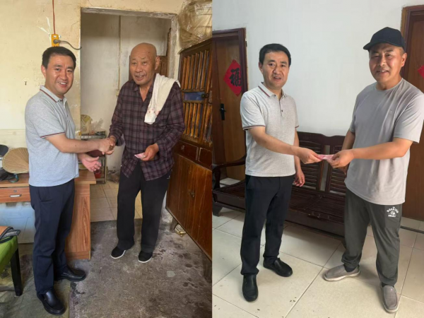 組織開展“七一”困難黨員走訪慰問活動